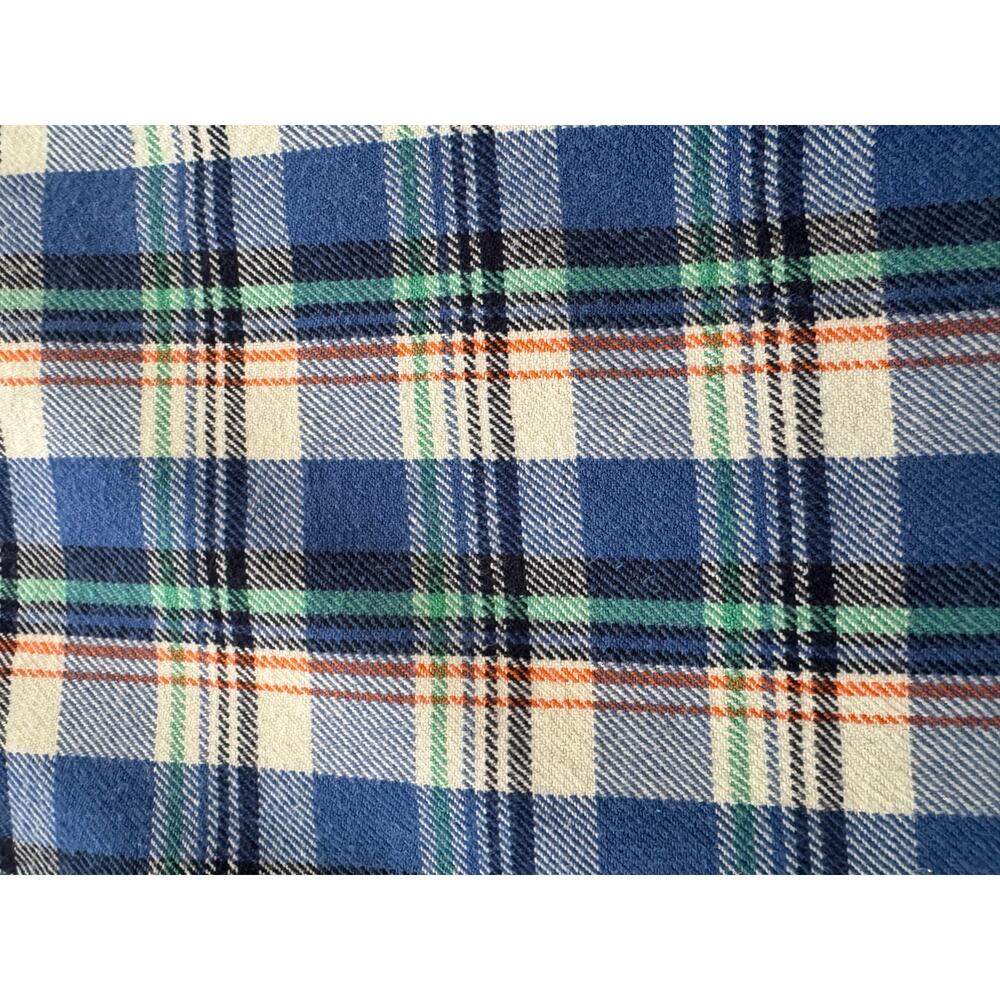 Madewell plaid flannel button down shirt blue & green small - Picture 7 of 12